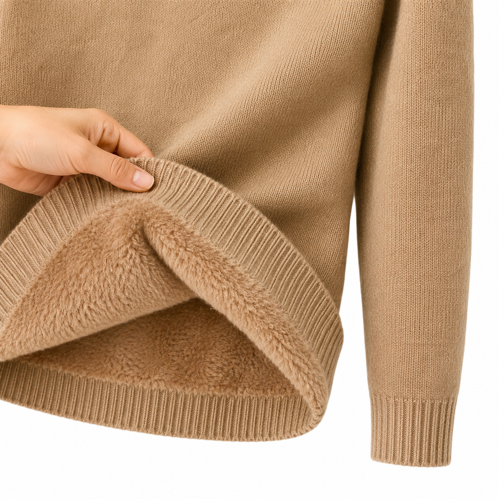 Pull Col Roulé Doublé polaire - Chaud & Doux