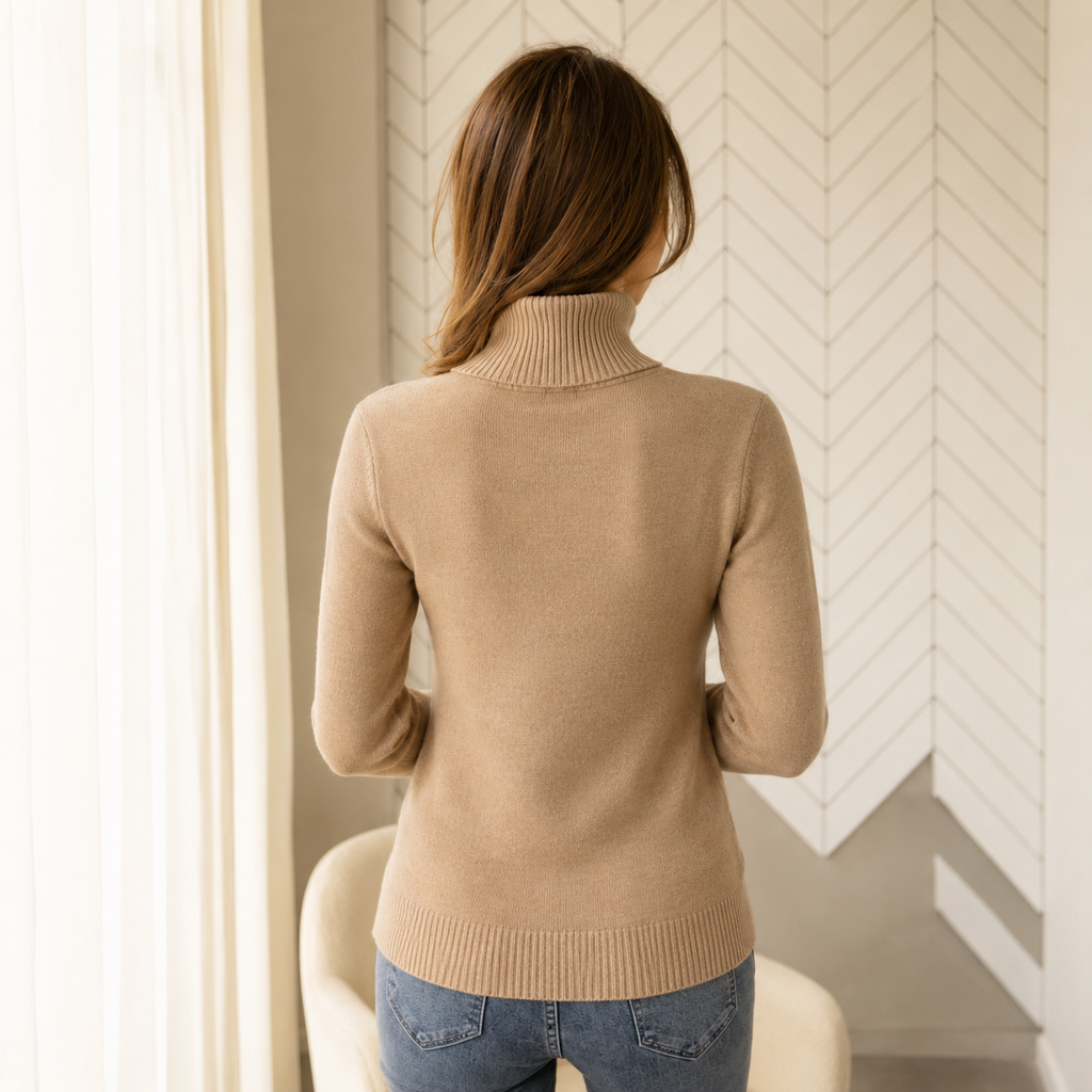 Pull Col Roulé Doublé polaire - Chaud & Doux
