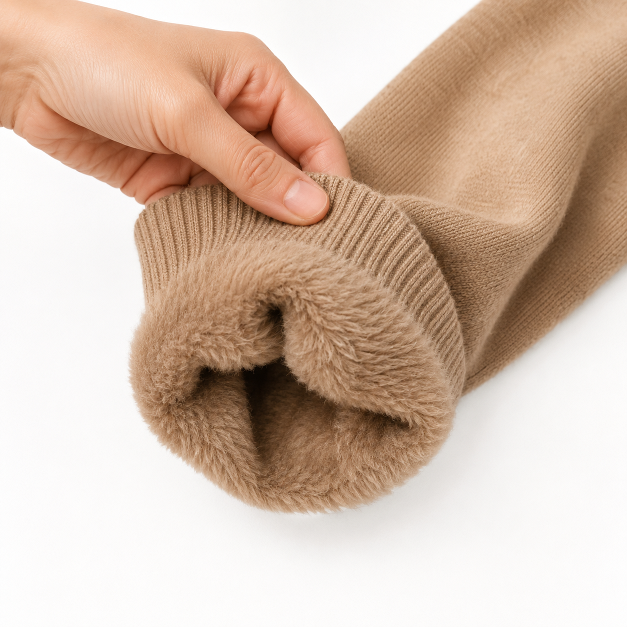 Pull Col Roulé Doublé polaire - Chaud & Doux