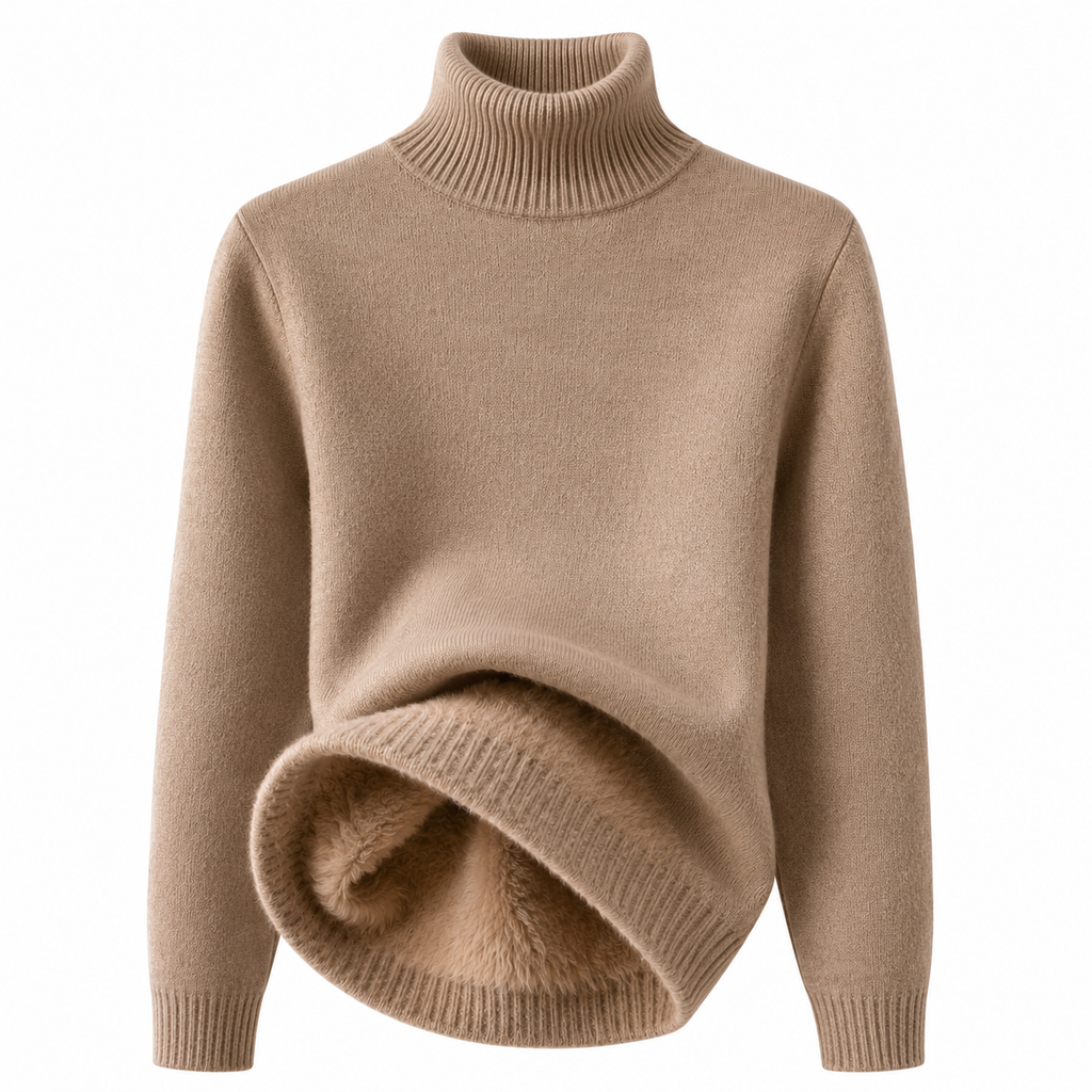 Pull Col Roulé Doublé polaire - Chaud & Doux