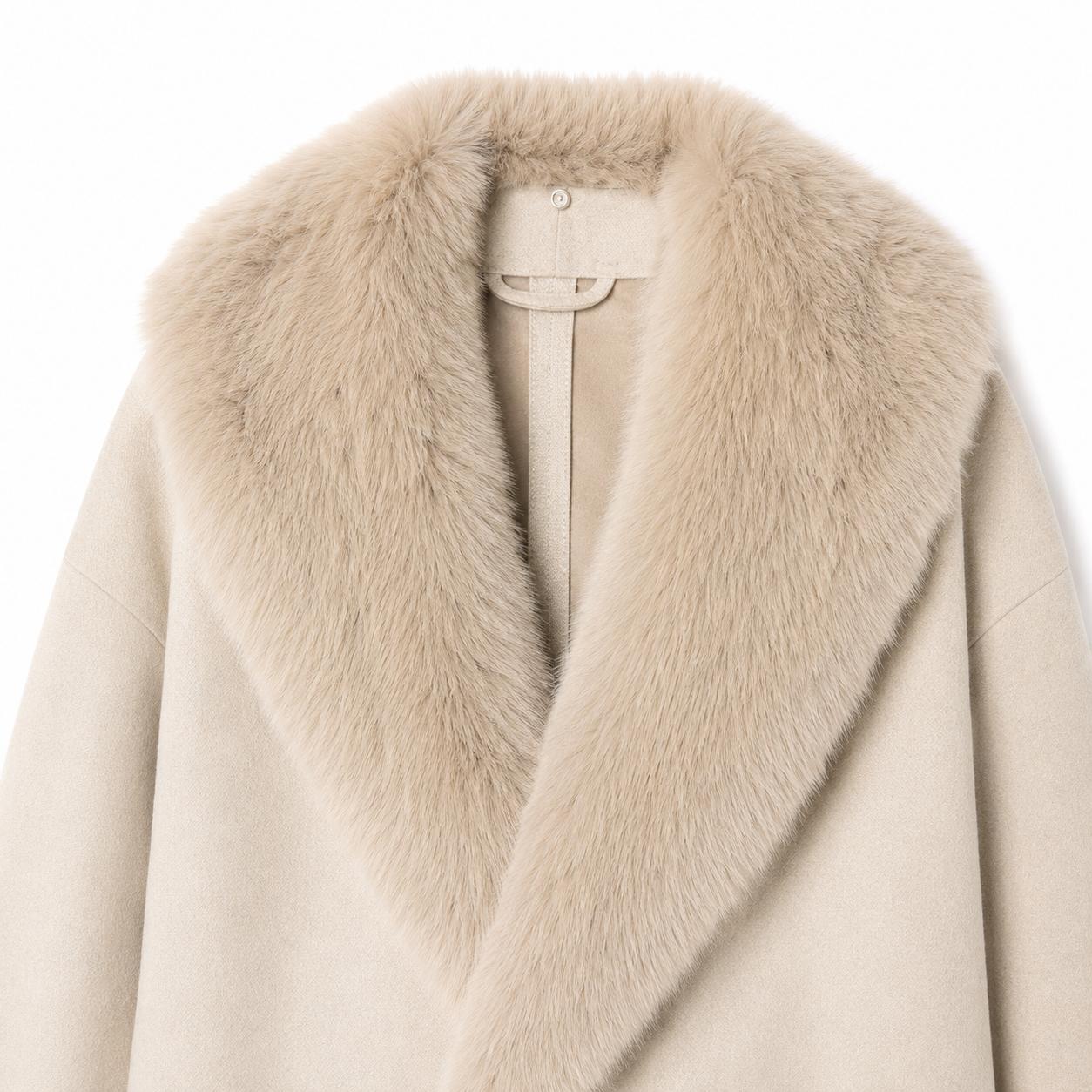 Manteau Élise - Col Fourrure